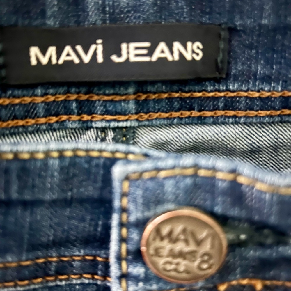 Mavi Blue Denim Men’s 32/32 Jeans with Detailed Accents Zach Straight Leg - Picture 2 of 9